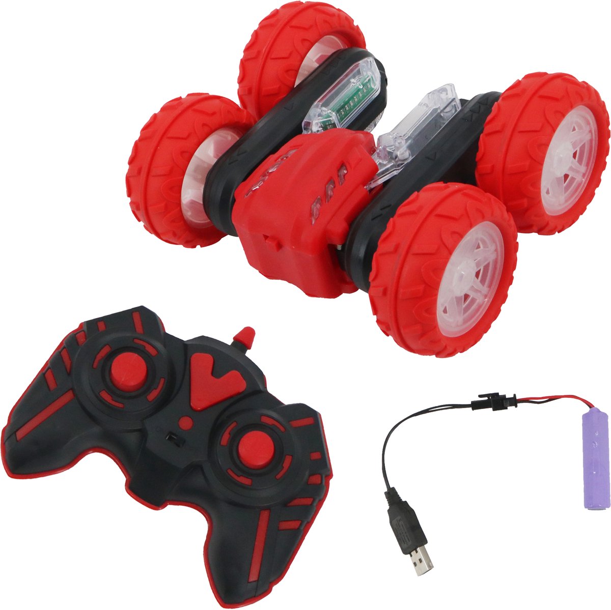 FUNFY 4WD High-Speed RC Butterfly Stunt Car | RC Car Toy | Speelgoed Marvel | 360° Rotatie | Dual Side Drive | Anti-Slip Shockproof Banden | Indoor & Outdoor | Elektrische Stuntauto Kids